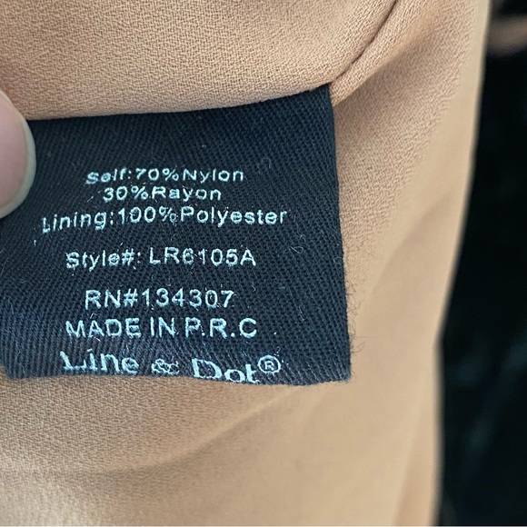 Line & Dot Velvet Burnout Romper - Picture 9 of 10